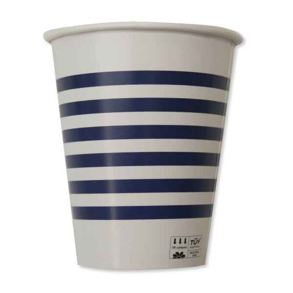 Bicchieri Compostabili Navy Blu 250 cc Extra