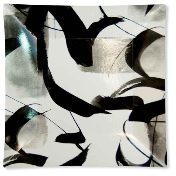 Piatti Piani di Carta Quadrati Piccoli Contemporary Wasabi 19 x 19 cm Extra