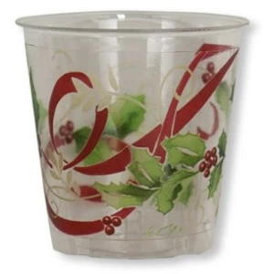 Bicchieri di Plastica Ribbon 300 cc 10 Pezzi Ex.Tra.