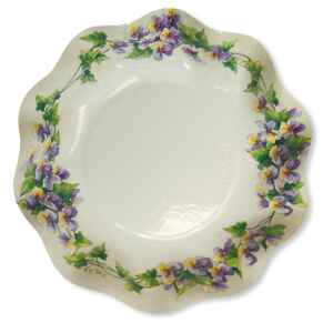 Piatti Fondi di Carta a Petalo Violette 18,5 cm Extra