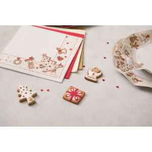 Piatti Fondi di Carta a Petalo Gingerbread 18,5 cm Extra