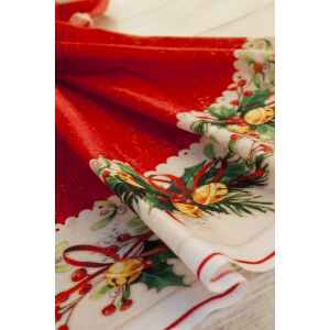 Extra Piatti Piani di Carta a Petalo Jingle Bells 21 cm