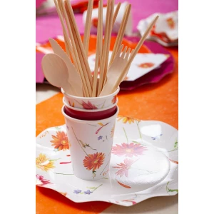 Extra Piatti Piani di Carta a Petalo Gerbere 21 cm