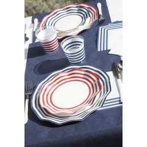 Bicchieri di Plastica Navy Blu 300 cc 8 Pezzi