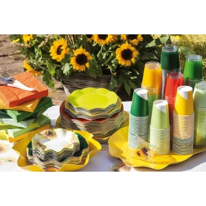 Bicchieri di Plastica Sunflower 300 cc 8 Pezzi Ex.Tra.