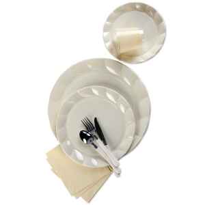 Bicchieri di Plastica Panna 300 cc 10 Pezzi