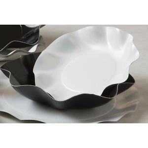 Extra Piatti Piani di Carta a Petalo Bianco 24 cm
