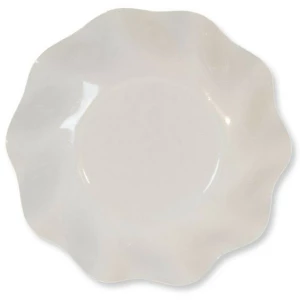 Piatti Fondi di Carta a Petalo Bianco 18,5 cm Extra