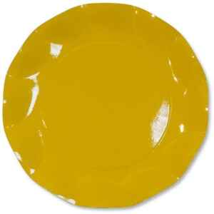 Extra Piatti Piani di Carta a Petalo Giallo 27 cm