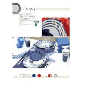 Bicchieri di Carta Compostabili Navy Blu 250 cc 8 Pezzi
