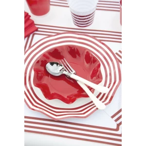 Bicchieri di Carta Compostabili Navy Rosso 250 cc 8 Pezzi