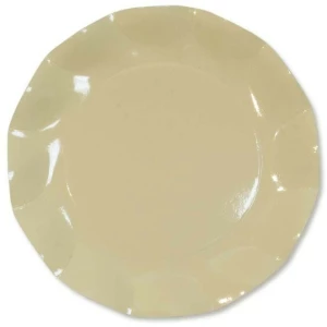 Extra Piatti Piani di Carta a Petalo Panna 24 cm