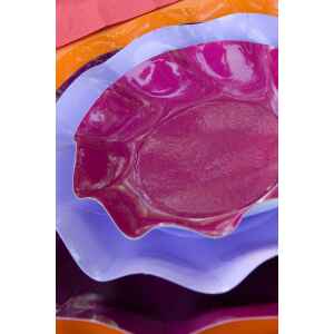 Piatti Piani di Carta a Petalo Bouganville 21 cm 10 Pz