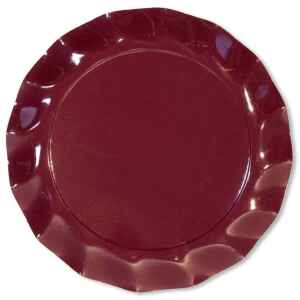 Piatti Piani di Carta a Petalo Bordeaux 32,4 cm Extra