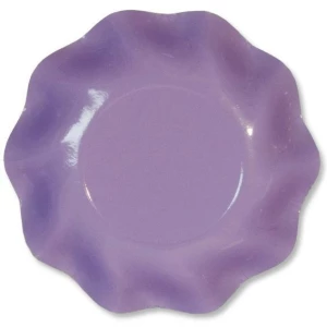 Extra Piatti Fondi di Carta a Petalo Lilla 24 cm