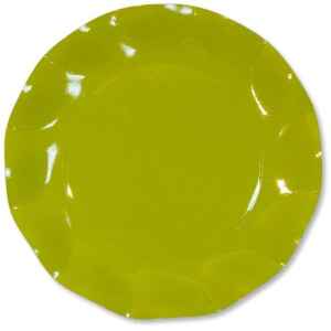 Extra Piatti Piani di Carta a Petalo Verde Lime 27 cm