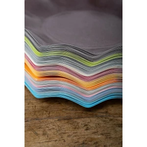 Piatti Piani di Carta Compostabile a Petalo Marrone cioccolato 21 cm 8 Pezzi