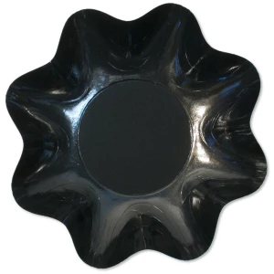 Zuppiera Piccola di Carta a Petalo Nero 28 cm 1 Pz Extra