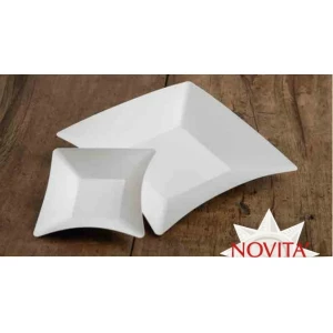 Piatti di Carta Rettangolare Wasabi Bianco Opaco 24,5 x 14,5 cm