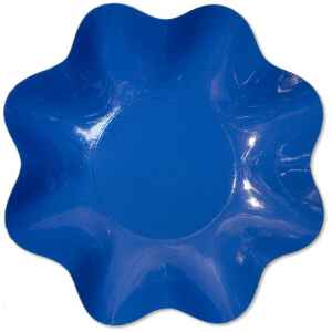 Zuppiera Grande di Carta a Petalo Blu cobalto 35 cm 2 Pezzi