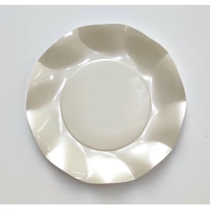 Piatti Piani di Carta a Petalo Madreperla 21 cm Extra