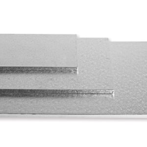 Sottotorta - Vassoio Rigido Rettangolare Argento H 1,2 cm 20 x 30 cm
