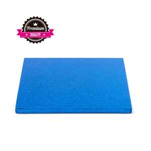 Sottotorta - Vassoio Rigido Quadrato Blu H 1,2 cm 30 x 30 cm