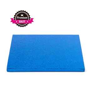 Sottotorta - Vassoio Rigido Quadrato Blu H 1,2 cm 35 x 35 cm
