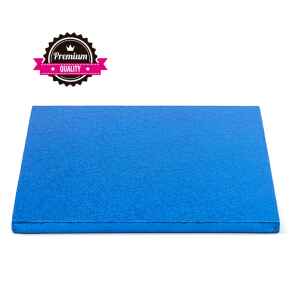 Sottotorta - Vassoio Rigido Quadrato Blu H 1,2 cm 40 x 40 cm