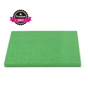 Sottotorta - Vassoio Rigido Quadrato Verde H 1,2 cm 40 x 40 cm