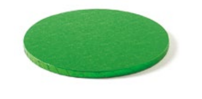 Sottotorta - Vassoio Rigido Tondo Verde H 1,2 cm Diametro 25 cm