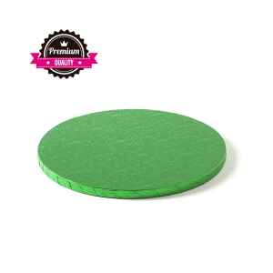 Sottotorta - Vassoio Rigido Tondo Verde H 1,2 cm Diametro 25 cm