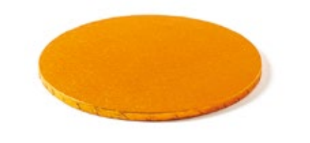 Sottotorta - Vassoio Rigido Tondo Arancione H 1,2 cm Diametro 35 cm