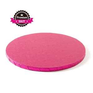 Sottotorta - Vassoio Rigido Tondo Fucsia H 1,2 cm Diametro 40 cm