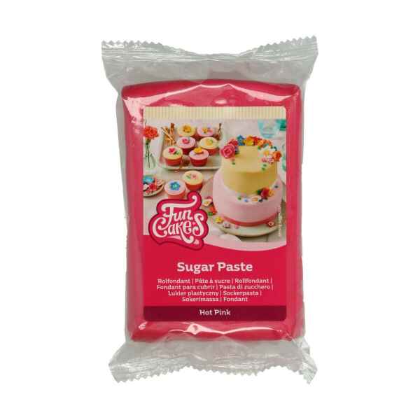 Pasta di Zucchero Fondant Rosa Hot Pink 250 g Senza Glutine FunCakes