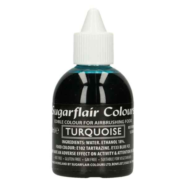 Colorante per Aerografo TURCHESE 60 ml Sugarflair