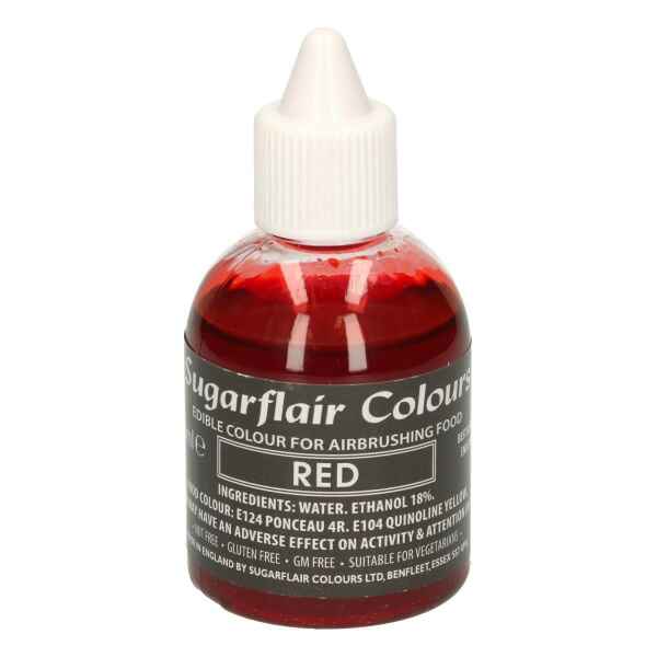 Colorante per Aerografo ROSSO 60 ml Sugarflair