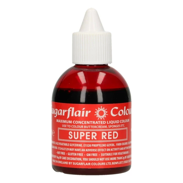 Colorante per Aerografo SUPER ROSSO 60 ml Sugarflair