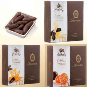 Confezione con 12 Pz Cofanetto Frutta & Cioccolato da 140/185 g Cad.