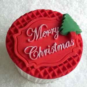 Stampo Silicone Mini Placca Buon Natale Katy Sue