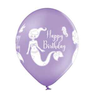 30 cm Sirenetta Happy Birthday 3 colori assortiti 50 pz