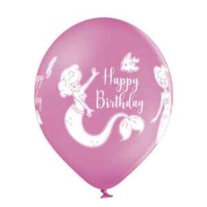 30 cm Sirenetta Happy Birthday 3 colori assortiti 50 pz-3