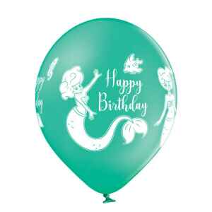 30 cm Sirenetta Happy Birthday 3 colori assortiti 50 pz