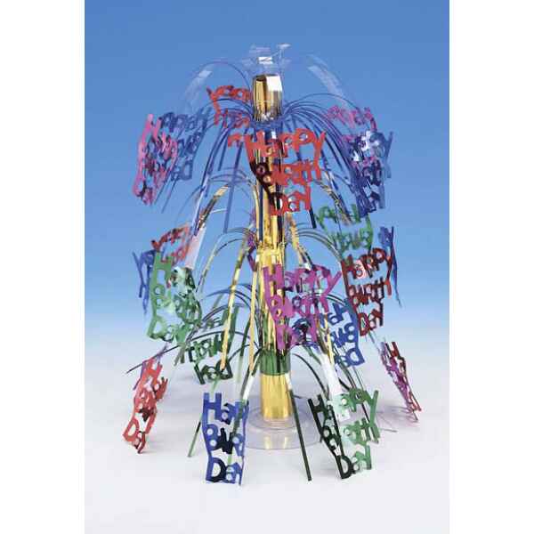 8C030083-Centrotavola fontana 45 cm Happy Birthday 1 pz