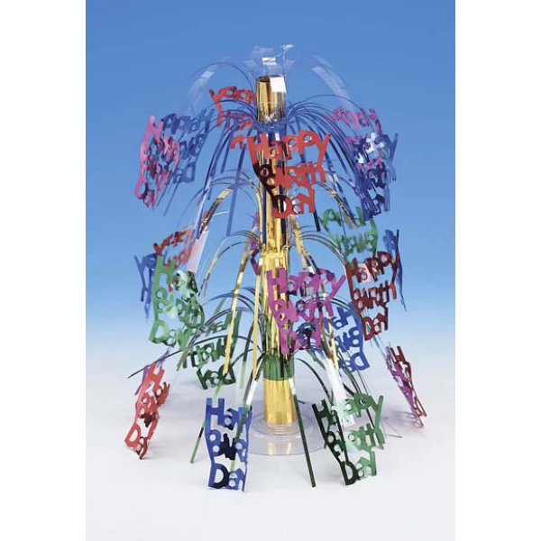 8C030083-Centrotavola fontana 45 cm Happy Birthday 1 pz