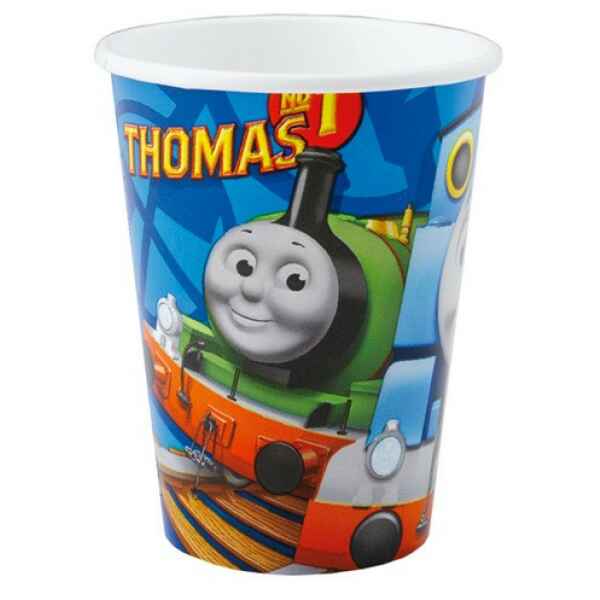 Bicchiere di carta 250 ml Trenino Thomas 8 Pz