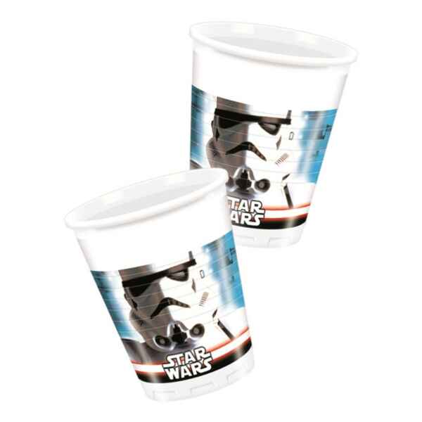 Bicchieri di Plastica 180 - 200 cc Star Wars 8 Pz Disney