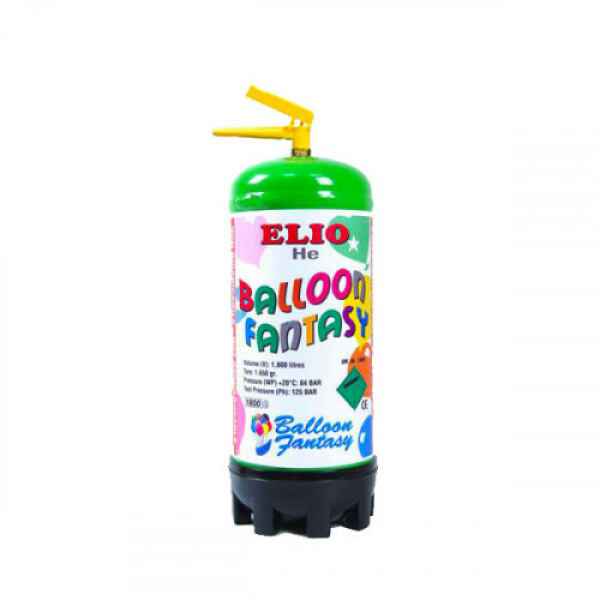 Bombola elio 1,800 lt con erogatore Gonfia 25 palloni - 23 cm 1 Pz