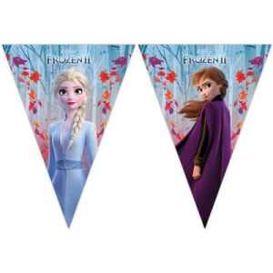 Festone bandierine di plastica 230 cm Frozen Disney
