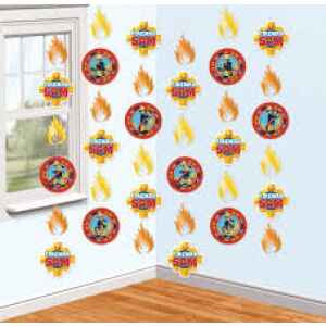 Fireman Sam Decorazione Allarme antincendio a corda 200 cm 6 Pz